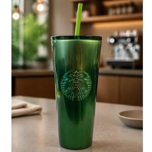 Starbucks 24oz Venti Limited Edition Emerald Green Stainless Steel Tumbler 2023